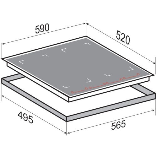 Стеклокерамическая варочная панель Zigmund Shtain CI 29.6 W