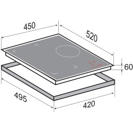 Стеклокерамическая варочная панель Zigmund Shtain CI 49.4 B