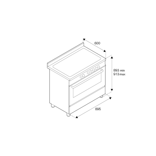 Варочный центр Bertazzoni HER95I1EXT