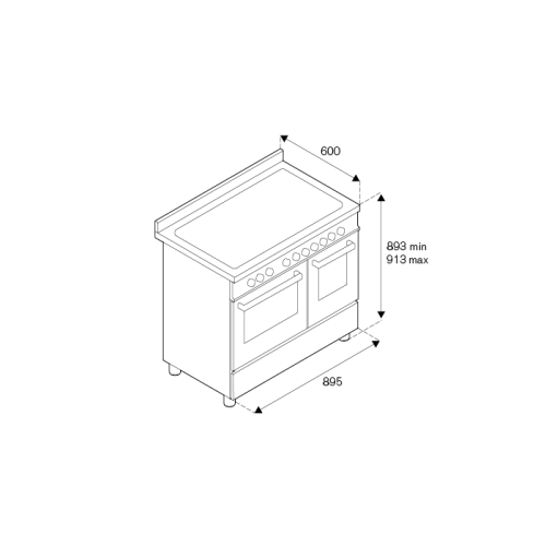 Варочный центр Bertazzoni HER95I2EXT