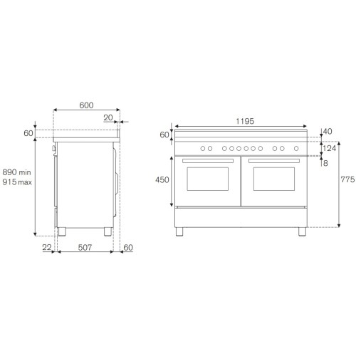 Варочный центр Bertazzoni HER125I2ENET