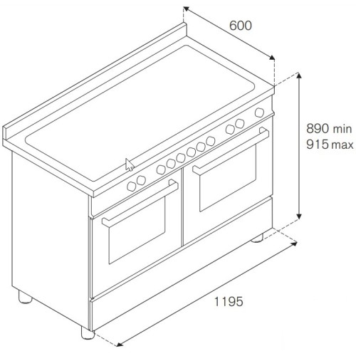 Варочный центр Bertazzoni HER125I2EXT