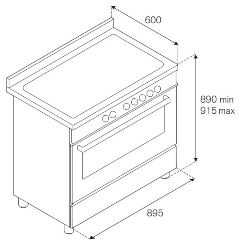 Варочный центр Bertazzoni HER96L1ENET