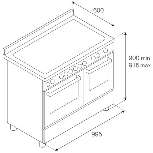 Варочный центр Bertazzoni PRO105I3ENET