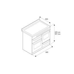 Варочный центр Bertazzoni PRO106L3ENET