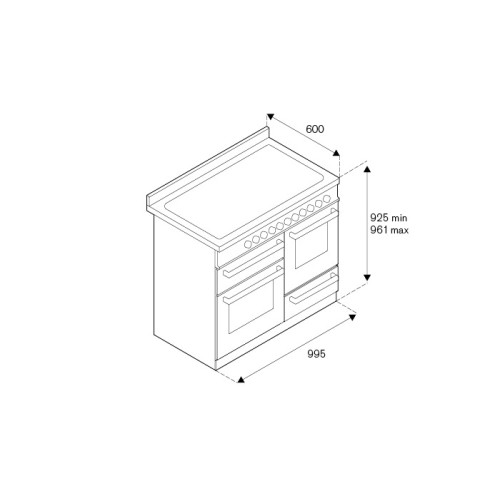 Варочный центр Bertazzoni PRO106L3ENET