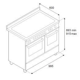 Варочный центр Bertazzoni PRO106L2ENET2