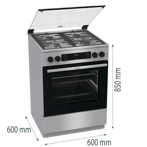 Комбинированная плита Gorenje GKS6C72XF