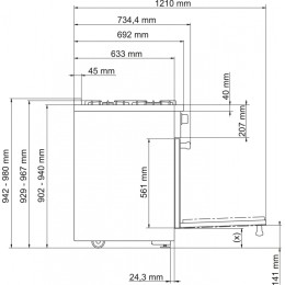 Комбинированная плита Miele HR 1936 G (серия Range Cooker)