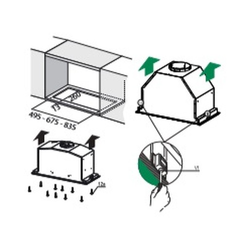 Встраиваемая вытяжка Bertazzoni KIN52MOD1XC