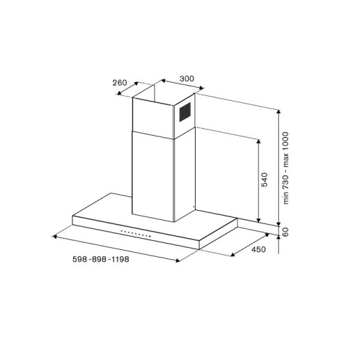Вытяжка Bertazzoni KT90P1AXT