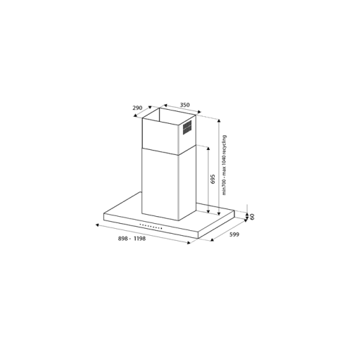 Вытяжка Bertazzoni KTI120P1AXT
