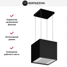 Островная вытяжка Bertazzoni KUD40PRO1XA