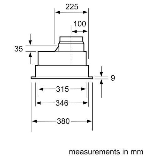 Встраиваемая вытяжка Bosch DHL755BL
