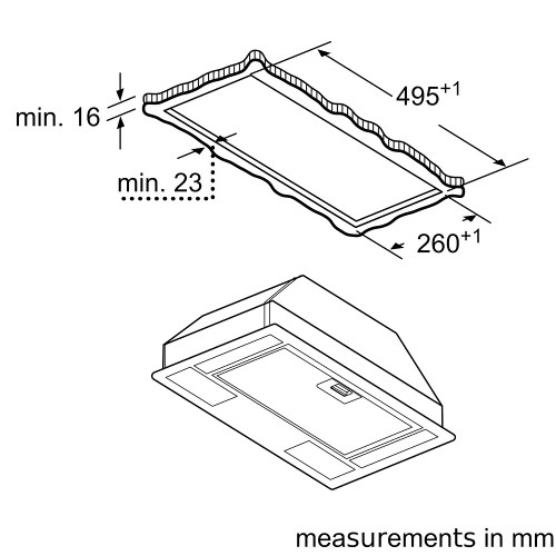 Встраиваемая вытяжка Bosch DLN53AA70