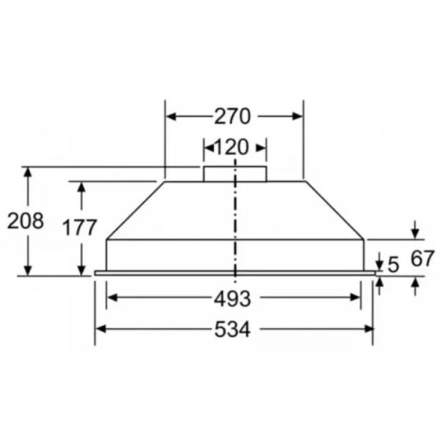 Встраиваемая вытяжка BOSCH DLN53AA50