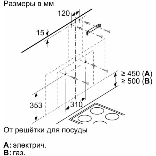 Вытяжка Bosch DWF97AK20R