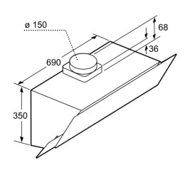 Вытяжка Bosch DWK095G60T