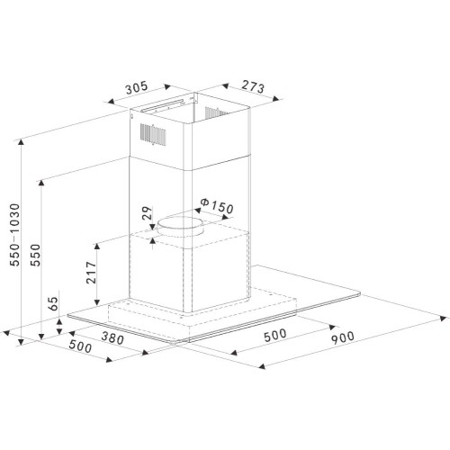 Настенная вытяжка Brandt BHB1944IX