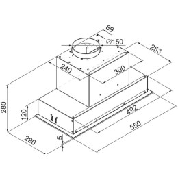 Встраиваемая вытяжка De Dietrich DHG2684B