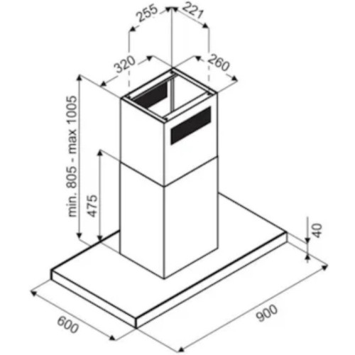 Вытяжка De Dietrich DHI2963B