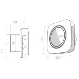 Воздухоочиститель Elica SNAP Wi-Fi BLACK