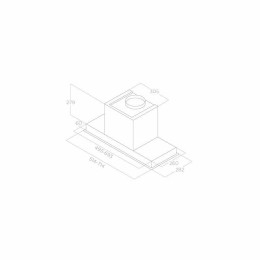 Встраиваемая вытяжка Elica HIDDEN ADVANCE BL MAT/A/52