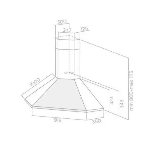 Вытяжка ELICA ACUTA IX/F/100