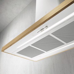 Вытяжка Elica Био Остров Белый и Дуб с аспирацией 120х53 (Bio Island WH/A/120X53 Rovere)
