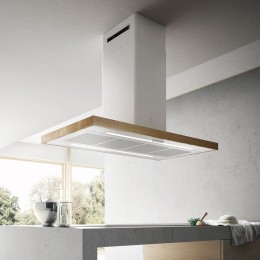 Вытяжка Elica Био Остров Белый и Дуб с аспирацией 120х53 (Bio Island WH/A/120X53 Rovere)