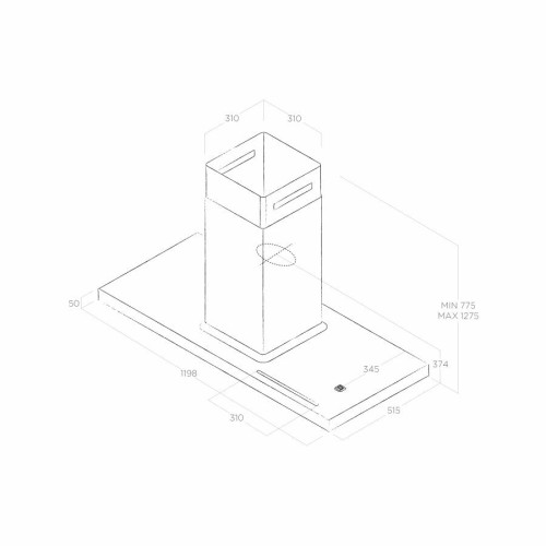 Вытяжка Elica Био Остров Белый и Дуб с аспирацией 120х53 (Bio Island WH/A/120X53 Rovere) купить в Москве и Санкт-Петербурге