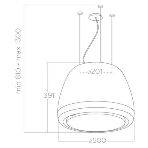 Вытяжка Elica EDITH HEAVYMETAL/F/50