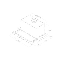 Встраиваемая вытяжка Elica ELITE 26 IX/A/90/VT