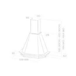 Вытяжка Elica EMERALD WH/A/60 T.GREZZO