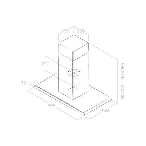 Вытяжка Elica GALAXY ISLAND WHIX/A/90X45