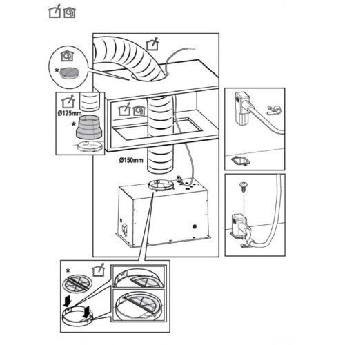Вытяжка Elica LANE BL MAT/A/52