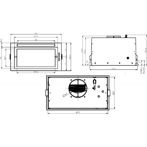 Встраиваемая вытяжка Elica LANE IX/A/52