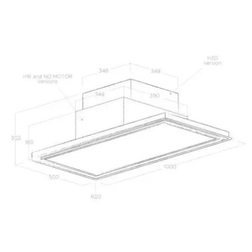 Встраиваемая вытяжка ELICA SKYDOME H30 A/100