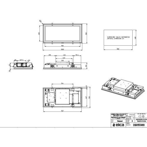 Встраиваемая вытяжка ELICA SKYDOME H30 A/100