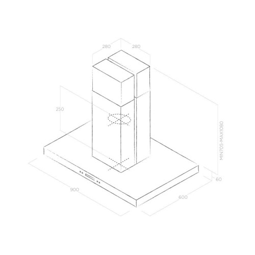 Вытяжка Elica SPOT PLUS ISLAND IX/A/90