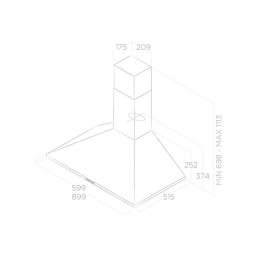Вытяжка Elica TAMAYA RAIL CRBR/A/90