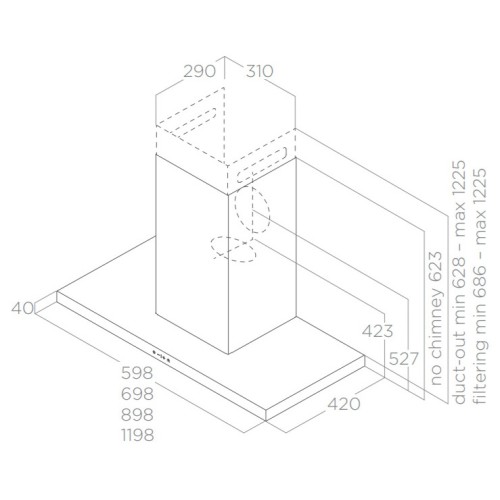 Вытяжка ELICA THIN IX/A/90