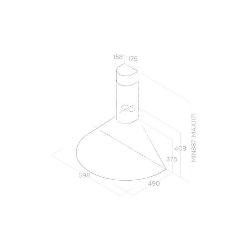 Вытяжка Elica TONDA WH F/60