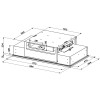Встраиваемая в потолок вытяжка Faber INSIDE UP WH KL A90