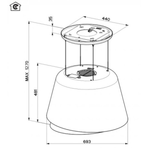Вытяжка Faber Belle Plus Burgundy Cold 345.0615.652