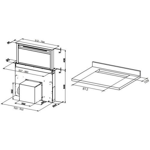 Встраиваемая вытяжка Faber FABULA EVO+WH A90