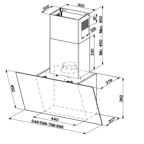 Вытяжка Faber GREXIA GRES DG/BK A90