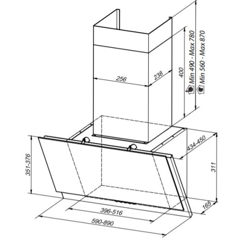 Вытяжка Faber GREXIA GRES LG/X A90