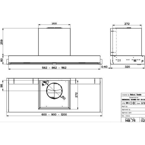 Встраиваемая вытяжка Faber IN-NOVA COMFORT X A90