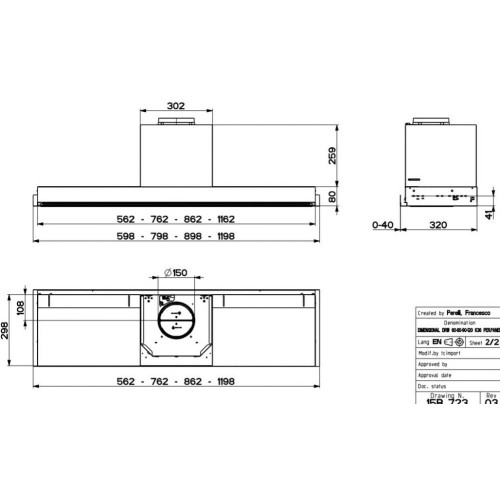 Встраиваемая вытяжка Faber IN-NOVA PREMIUM X A60